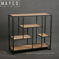 Mayco Modern Bookcase Design 3-Shelf Wrought Iron Handicraft Furniture Bookcase